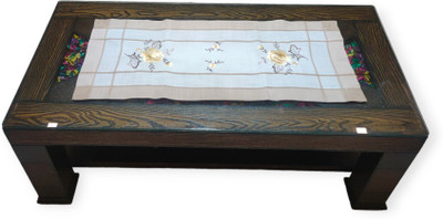 MONKDECOR Yellow 83.82 cm Table Runner(Linen)