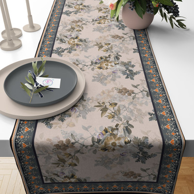 SUBHUSHA Multicolor 13 cm Table Runner(Polyester)