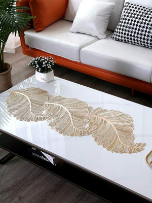 Dakshya Industries Gold 91 cm Table Runner(PVC)