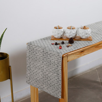 RATAN CART Black 36 cm Table Runner(Cotton)