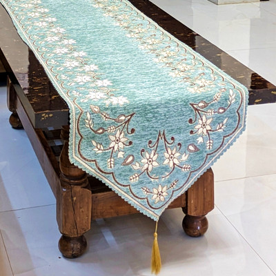 Clothloom Multicolor 185 cm Table Runner(Chenille)