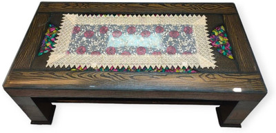TANLOOMS Maroon 45 cm Table Runner(Polyester)