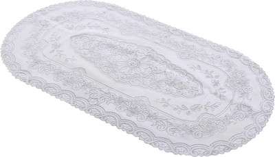 KUBER INDUSTRIES White 85 cm Table Runner(PVC)
