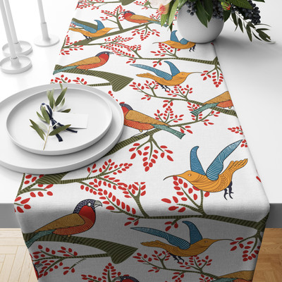 ASTITVA Multicolor 114 cm Table Runner(Cotton)