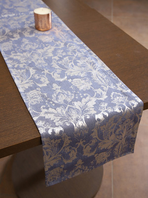 Home-The best is for you Blue 152 cm Table Runner(Jacquard)