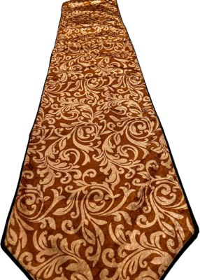 Hindust Brown 152 cm Table Runner(Velvet)