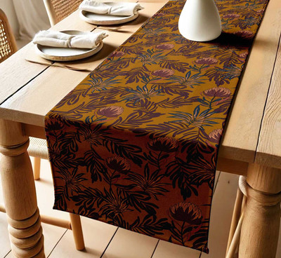 Vargottam Yellow 152 cm Table Runner(Cotton)