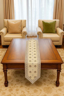 KRISSTA Beige 183 cm Table Runner(Cotton)