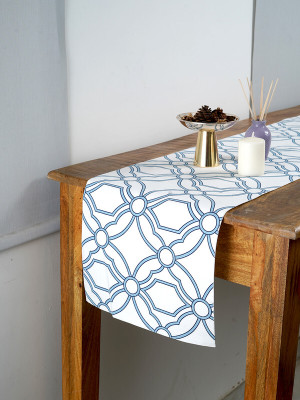 RATAN CART White 177 cm Table Runner(Cotton)