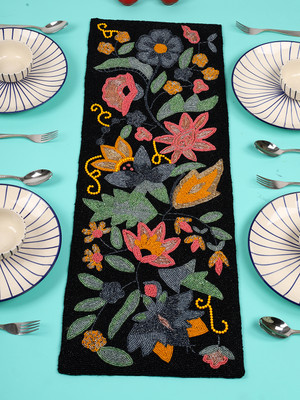 Hawamahal Multicolor 90 cm Table Runner(Polyester)