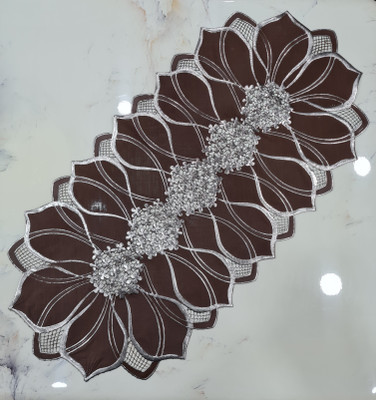 DELHI PVC CORP Brown 80 cm Table Runner(PVC)