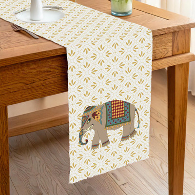 Ishro Home Multicolor 182.88 cm Table Runner(Polyester)