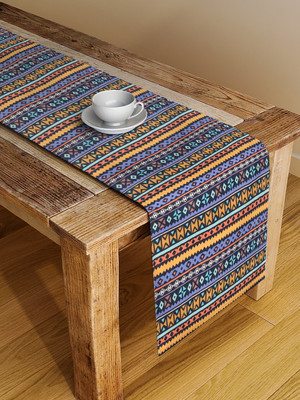 Alina decor Purple 142 cm Table Runner(Canvas)