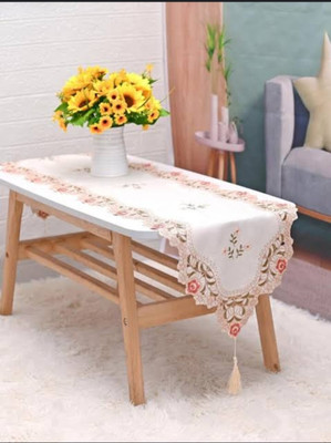 TANLOOMS Multicolor 250 cm Table Runner(Satin)