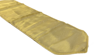 SILVER CRESCENT Gold 135 cm Reversible Table Runner(Synthetic)