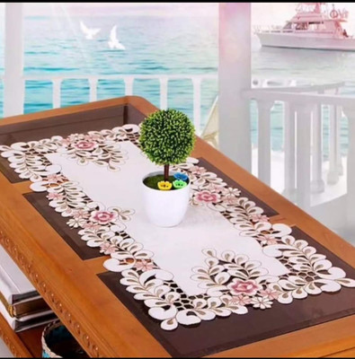 MONKDECOR Multicolor 84 cm Table Runner(Satin)