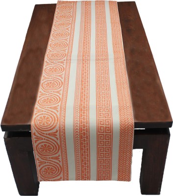 Dekor World Orange 240 cm Table Runner(Cotton)