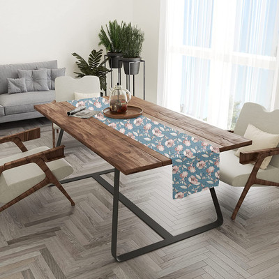 Azalea Blue 152.4 cm Table Runner(Cotton)