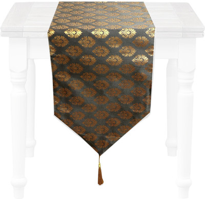 VIREO Grey 178 cm Table Runner(Jacquard)