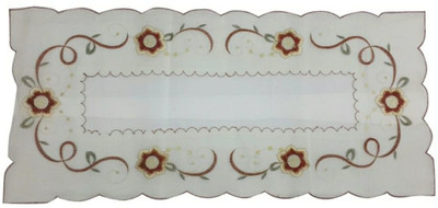 SHRI MAHAVIR IMPEX Multicolor 80 cm Table Runner(PVC)