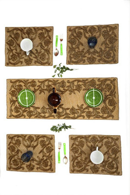 Hawamahal Multicolor Polyester Table Linen Set(Pack of 5)