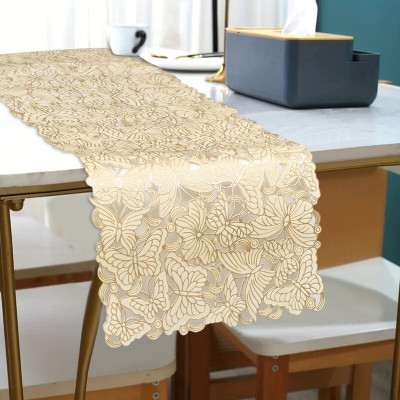 DPA Collection Gold 150 cm Table Runner(PVC)