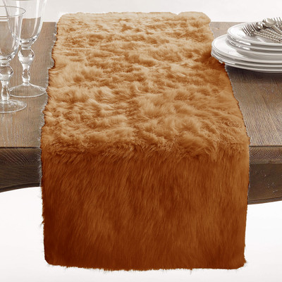 Catchyx Cart Brown 150 cm Table Runner(Polyester)