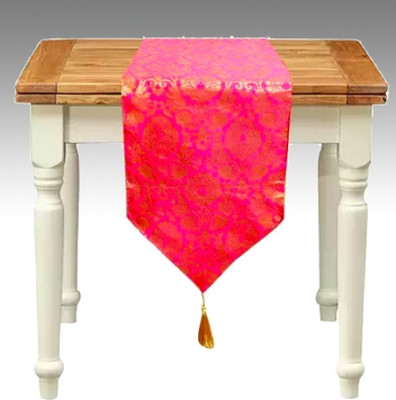 VIREO Pink 178 cm Table Runner(Jacquard)