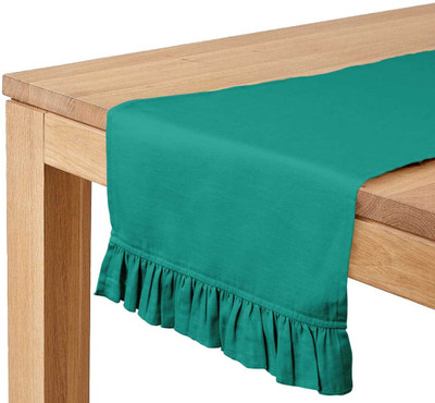 Vargottam Green 228.6 cm Table Runner(Cotton)