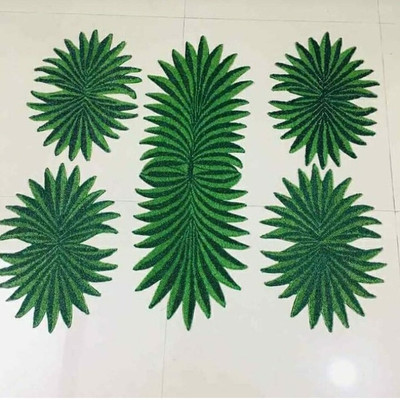 Hawamahal Green Polyester Table Linen Set(Pack of 5)