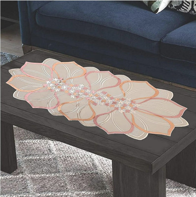 SHRI MAHAVIR IMPEX Multicolor 80 cm Table Runner(Vinyl)
