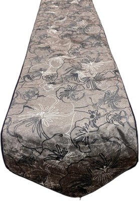 Hindust Black 152 cm Table Runner(Velvet)