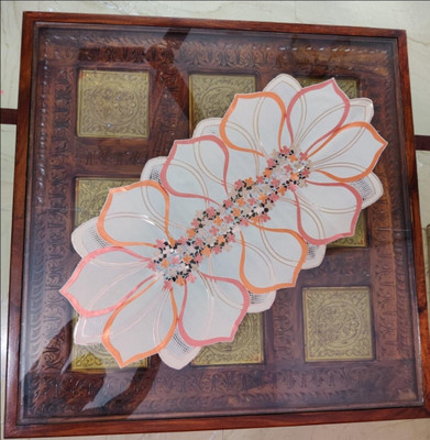 SHRI MAHAVIR IMPEX Multicolor 80 cm Table Runner(PVC)