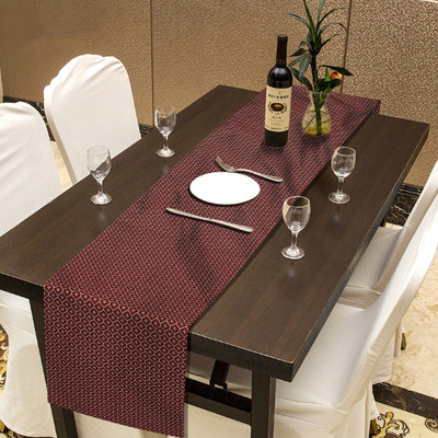 RATAN CART Maroon 36 cm Table Runner(Cotton)