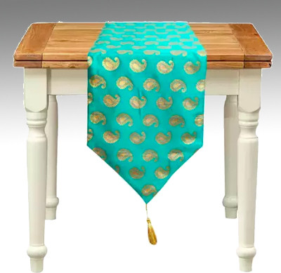 VIREO Green 178 cm Table Runner(Jacquard)
