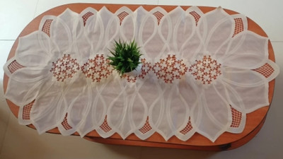DELHI PVC CORP Beige 84 cm Table Runner(Vinyl)