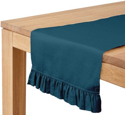 Vargottam Blue 121.92 cm Table Runner(Cotton)