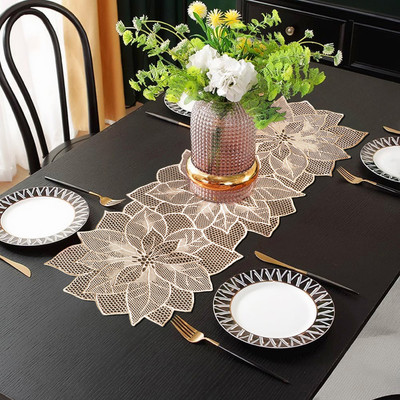 Castle Dcor Gold 91 cm Table Runner(PVC)