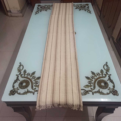 DNP Beige 183 cm Table Runner(Cotton)