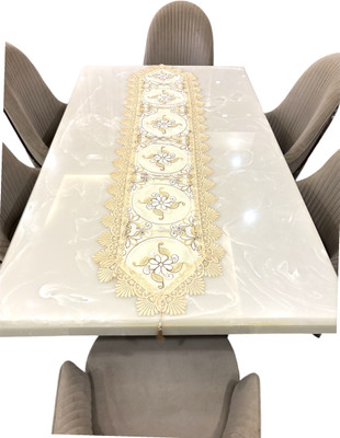 TANLOOMS Multicolor, White 178 cm Table Runner(Polyester)