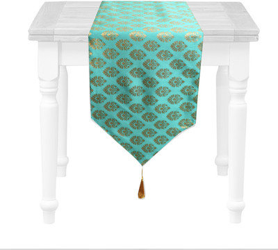 VIREO Green 178 cm Table Runner(Jacquard)