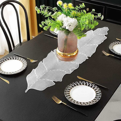 skloomtex Gold 100 cm Table Runner(Vinyl)