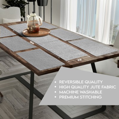 Casanest Grey 92 cm Reversible Table Runner(Organic Cotton)