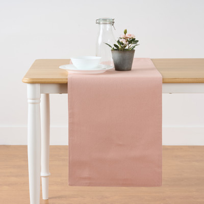 KITESCREATIONS Pink 140 cm Reversible Table Runner(Cotton)