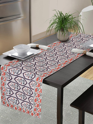 Alina decor Beige 152 cm Table Runner(Polyester)