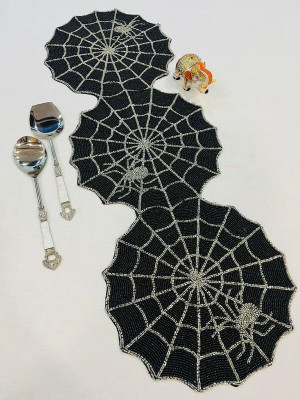 MFU-MADE FOR YOU Black, Silver 91.44 cm Table Runner(Polyester)