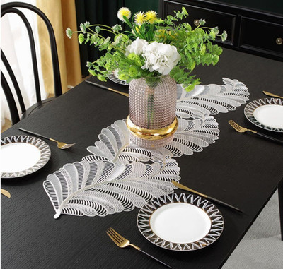 Romiz Silver 90 cm Table Runner(PVC)