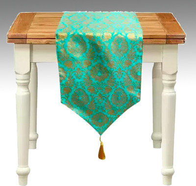 VIREO Green 178 cm Table Runner(Jacquard)