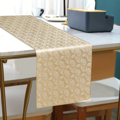 DPA Collection Gold 150 cm Table Runner(PVC)
