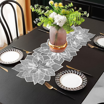 RELOOK INDUSTRIES Silver 83.82 cm Table Runner(PVC)